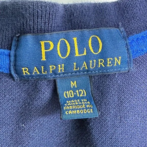Polo Ralph Lauren Ocean Challenge Polo Big Pony Kids Medium 10-12 Green Blue - Picture 6 of 8